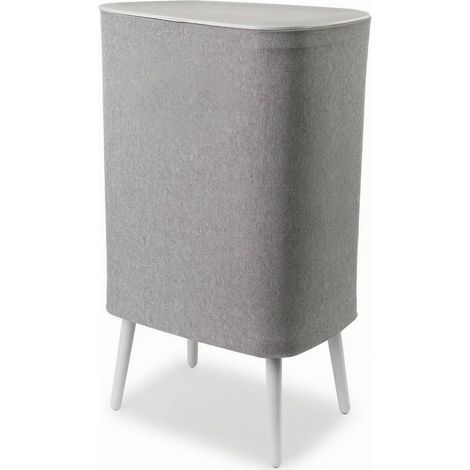 Freestanding Laundry Basket with Lid, Compact Laundry Hamper on Feet for Students, Laundry Room, 50L, style to 1 (1/5)