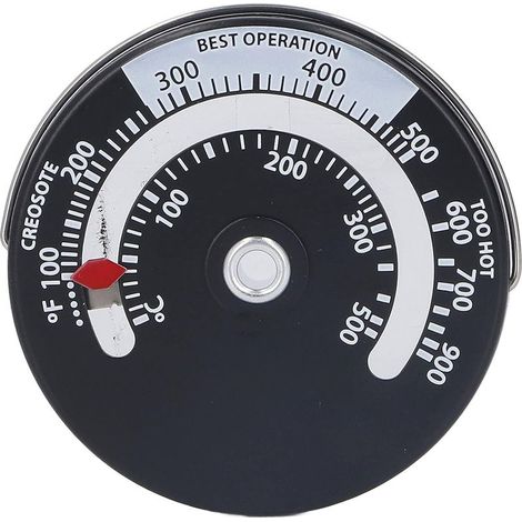 Ecleanfy-ThermomèTre MagnéTique pour Poêle 0-500℃ Cadran Jauge de ThermomèTre de Haute PréCision Compteur de TempéRature du Four pour Cheminée Poêles à Bois (1/5)