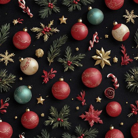 Tela decorativa para exteriores Oxford - Motivo navideño  DX1855 (1/5)