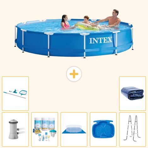 Intex Piscine Tubulaire Ronde - 366x76 cm - 8-pièces S20485 (1/5)