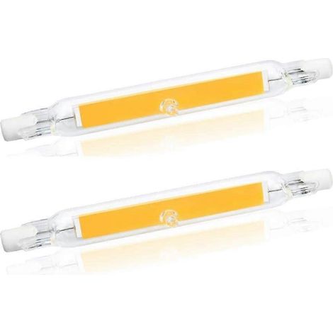 Ampoule LED à filament COB 5W R7S 78MM J78, 500 lumens, 360 degrés (2 pièces, blanc chaud 2700K) (1/5)