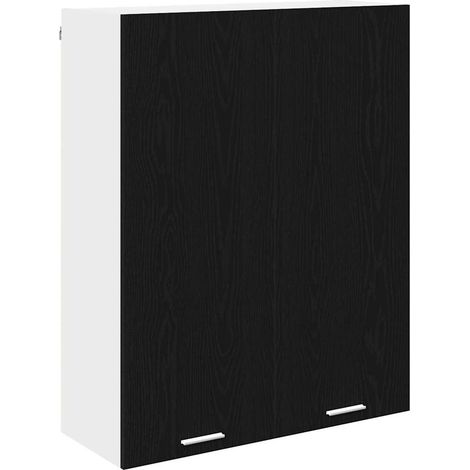 Maison Exclusive - Armadio pensile Rovere Nero 80 x 31 x 100 cm Legno multistrato