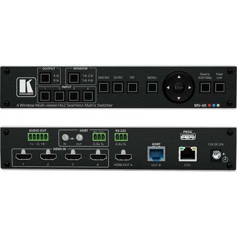 Kramer Electronics MV-4X Matrix de Commutazione AV 12 W (1/2)