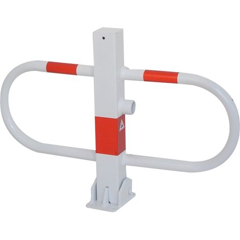 Schake Parkplatzsperre Typ 4709FU, umlegbar + Dreikantverschluß, 70x70mm + seitlichen Rohrbügeln feuerverzinkt (1/5)