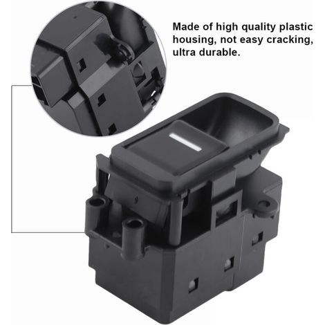 Interrupteur de Vitre Électrique Maître, 35770 SDA-A01, Premium Plastique Noir (1/5)