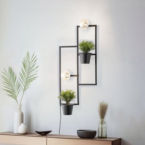 [NEUWERTIG] B-Ware Envostar Hyazinth Wandleuchte Wandlampe Wandlicht Leuchte Lampe 2 Blumentöp540 (1/2)