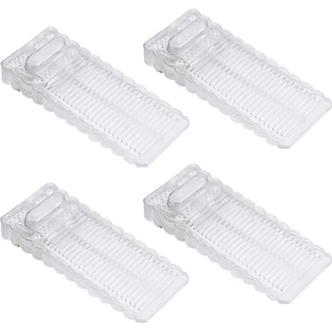 Items Silikon-Türstopper, Ecke, Rückenstütze, Heimbüro, Antikollisionsstopper für alle Bodentypen, transparent
