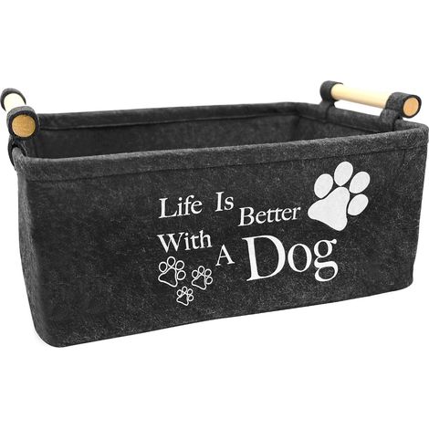 Corbeille à jouets pliable pour chiens et chats, Panier de Rangement pour Jouets pour Chat Chien,Panier de Rangement 38 x 25 x 18cm