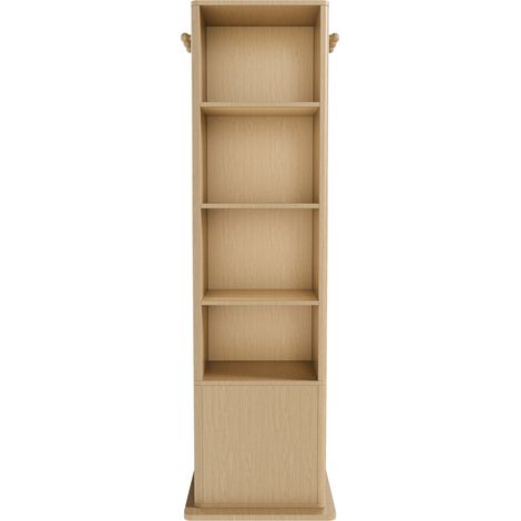 Armario Espejo 4 en 1 Giratorio 360° MDF Efecto Roble HOMVRA (1/5)