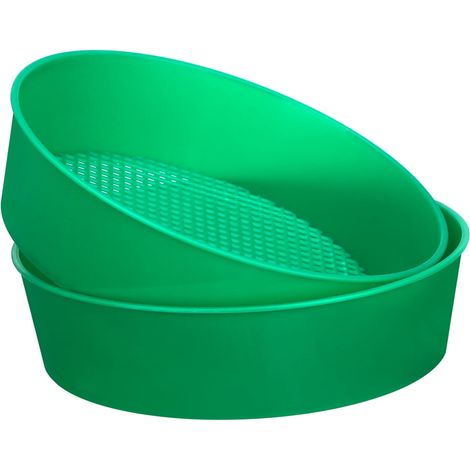 Tamis de jardin en plastique (2 pièces), outil compostage et à terre, maille fine légère, pour (1/5)
