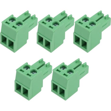 5x 3.8mm Pitch Pluggable PCB Connectors Replacement Part for NCE Power Socket 2 Pin Terminal Blocks Plug-in Connectors Suitable for PowerCab Connection Board (PCP) (1/5)