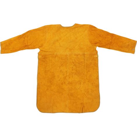 Tablier de soudage polyvalent, veste en cuir artificiel ignifuge anti-éclaboussures, taille L (1/5)