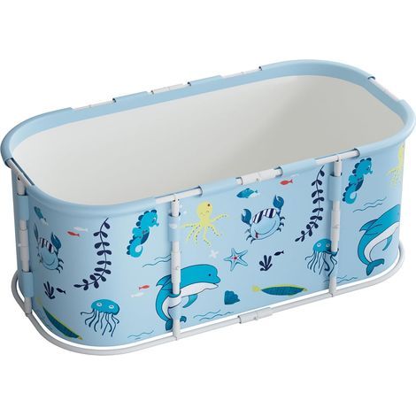 Folding Bathtub, 110x60x50cm, Oxford Fabric, Freestanding, Adult (1/5)