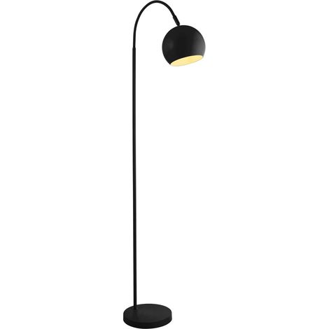 Searchlight Calumn Lampadaire en métal noir mat