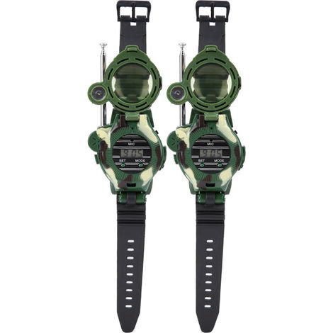 2 Pièces Talkies-Walkies Militaires Jouets Enfants Simulation Extérieur Cadeau (1/5)