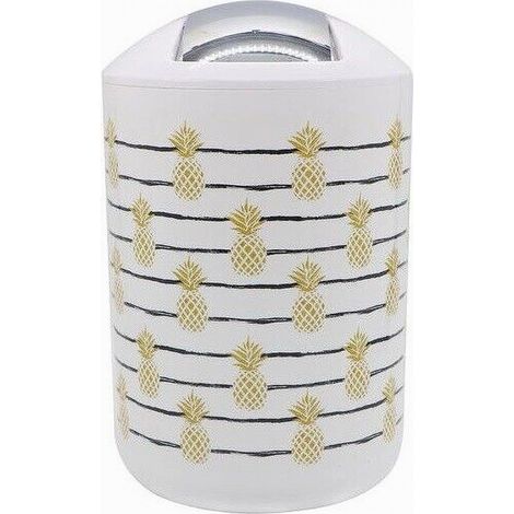 Pattumiera Cestino Secchio Rifiuti Gettacarte Accessorio Bagno Con Ananas 69762 (1/2)