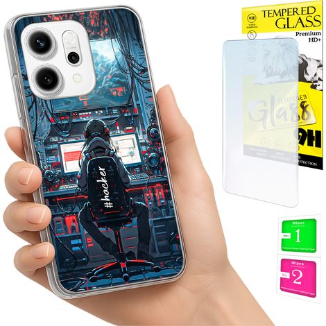 Schutzhülle für Oppo Reno 14F / 14 FS 5G: Fotoschutzhülle, Rückseite + 9H-Glas (1/5)