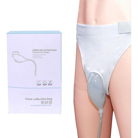 Récepteur d'urine en silicone (1 pièce) pour hommes et personnes âgées, respirant, souple et sans fuites latérales (1/4)