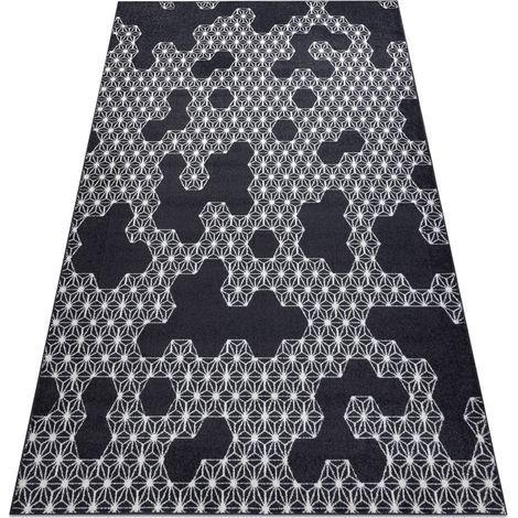 Tapis HEOS 78547 anthracite / crème HEXAGONE, PUZZLE grey 120x170 cm