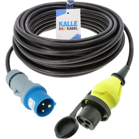 Kalle Landanschlusskabel CEE 230V 16A 2,5mm²  Philippi Kupplung IP44 5 Meter