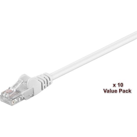 MicroConnect U/UTP CAT5e 2m bianco 10 pezzi