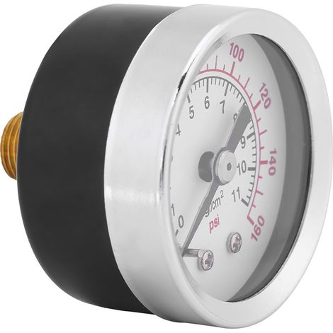Manomètre 0-160 PSI 1/8 NPT pour eau, huile et air (1/5)