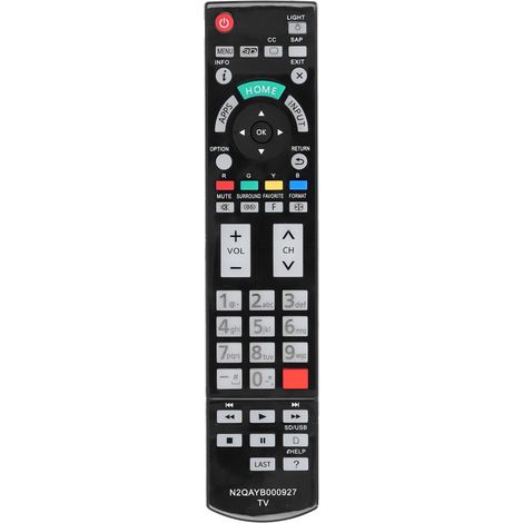 Télécommande N2QAYB000927 pour téléviseurs LED Panasonic TC-58AX800U, TC-65AX800U, TC-65AX900U, TC-85AX850U et TC58AX800U, TC65AX800U et TC65AX900U. (1/5)