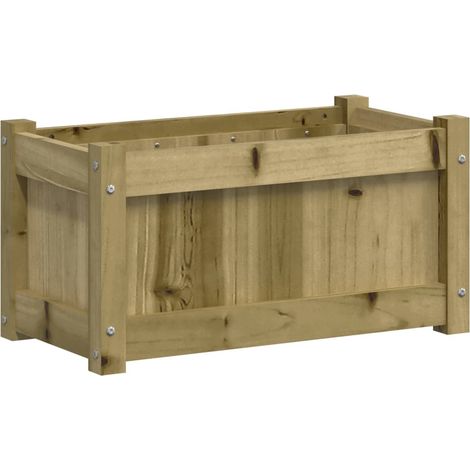 Garden Planter 60x31x31 cm Impregnated Wood Pine vidaXL