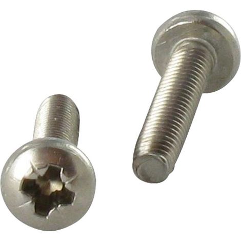 Vis autotaraudeuse Tête cylindrique bombée TCB Pozi 2.5X12 Inox A2 microvis-10 pièces