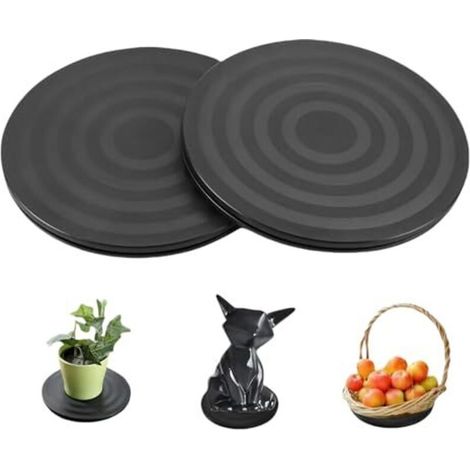 2pc Heavy Duty Tourne-Disque Rond Rotatif, Solide Plateau à 360°, Support Plaque Tournant Rotatif, Robuste et Multifonction, Capacité de Charge du Plateau Tournant, Robuste et Multifonction (1/5)