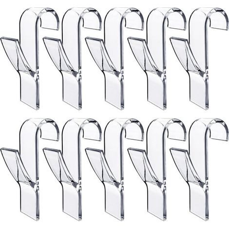 10 Pièces Crochet Seche Serviette,Crochet Radiateur Seche Serviette,Peignoirs,Plastique,Pour Tous Les Radiateurs Standards,Salle De Bain Et Cuisine,Flexibles,Amovibles(Transparent) (1/4)