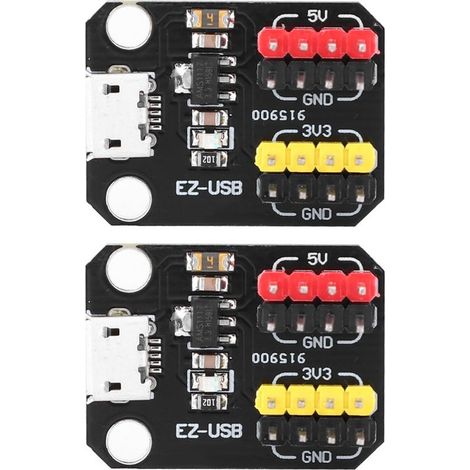 Module d'alimentation USB, 2 pièces, Micro Interface 3.3V/5V, puce de régulation 1117 (1/5)