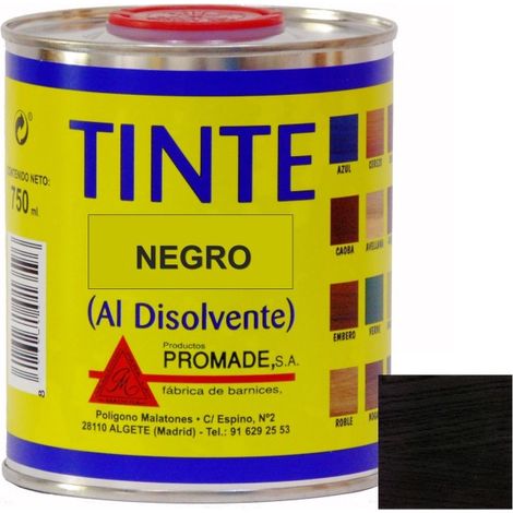 Tinte al disolvente 375 ml negro atin173 promade