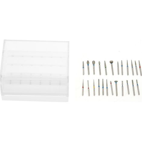 Porte-fraises dentaires 24 trous pour fraises diamantées et outils de forage à haute vitesse (1/5)