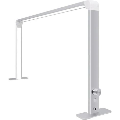 Nouvelle Lampe LED Demi-Lune for Extensions de Cils, Sourcils, Cils, Pliable, Lampe de Bureau de Lecture, Lampe de Table à Gradation de lumière de Remplissage(Silve) (1/5)