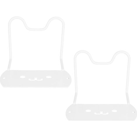 de 2 supports de matelas antidérapants blancs avec butée (1/5)