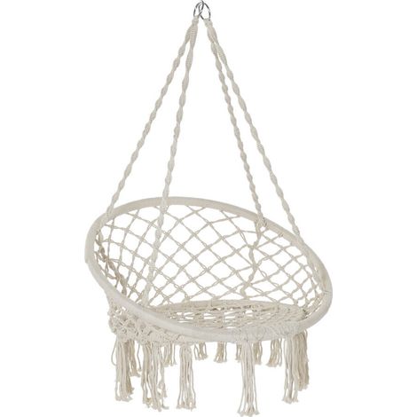 Silla Colgante Algodon Acero 80X63X120 100Kgs MB192557 (1/5)