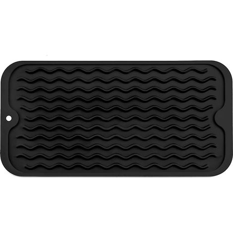 Tapis égouttoir à vaisselle multi-usages, facile à nettoyer, écologique, en silicone résistant à la chaleur pour la cuisine (1/5)