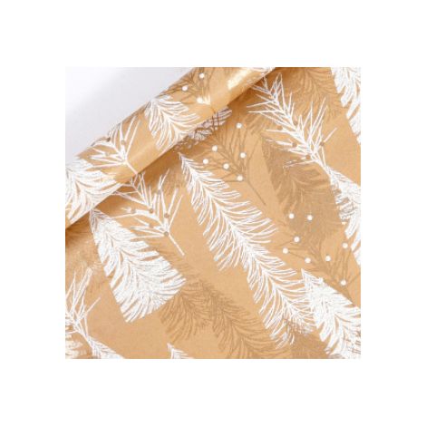 Papier cadeau de Noël (43 cm x 10 m), papier d'emballage pour boîtes cadeaux à faire soi-même