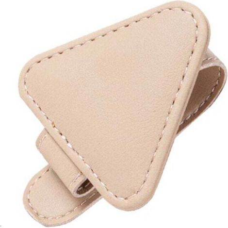 Lot de 2 Supports de Lunettes de Soleil Magnétiques en Cuir pour Pare-Soleil de Voiture Accessoires Universels pour Cartes de Ticket-Crezuo