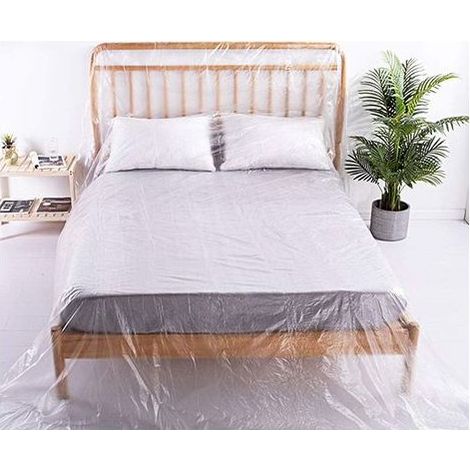 Kaelt - 2 3m Bâche De Protection Anti-poussière Imperméable Bâche en Plastique Transparente Épaisse Indéchirable Couverture Garde pour Sol Meubles Matelas Sapin De Noël Déménagement Rénovation (1/5)