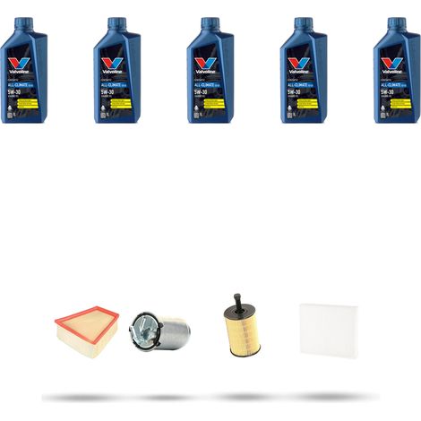 Kit tagliando 4 FILTRI e 5L OLIO compatibile con Seat Ibiza III 1.9 TDI 96kw dal 2002 al 2009 (1/5)