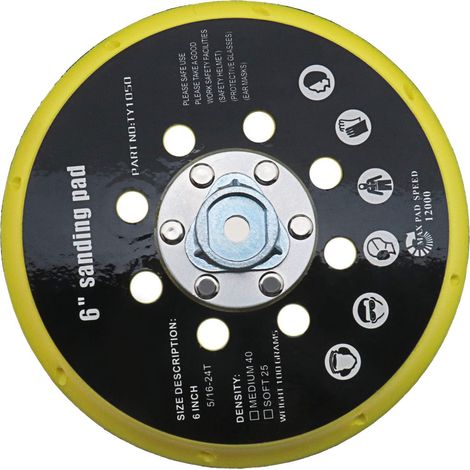 1 socle de ponceuse, 150 mm, 17 trous, ventilation optimisée, compatible RO1 ES150 ET2 BO6030 BO6040 (1/5)