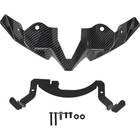 Aile de carénage avant de moto améliorant la stabilité de conduite aile aérodynamique pour Z900 2020-2024 Style en Fiber de carbone (1/5)