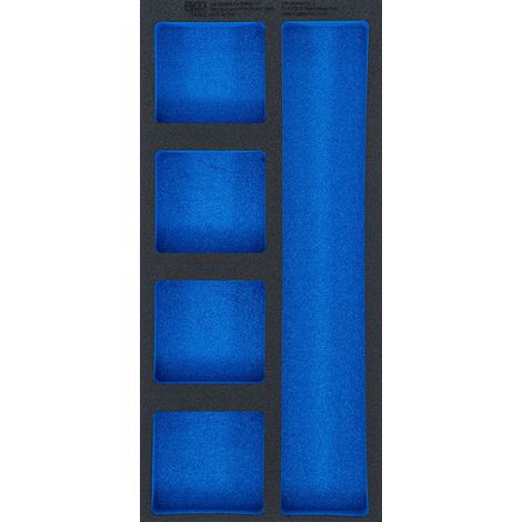 BGS  bandeja  carro  de  taller  1/3  vacía:  5  compartimentos  de  almacenamiento  408  x  189  x  32  mm  -  74362 (1/3)