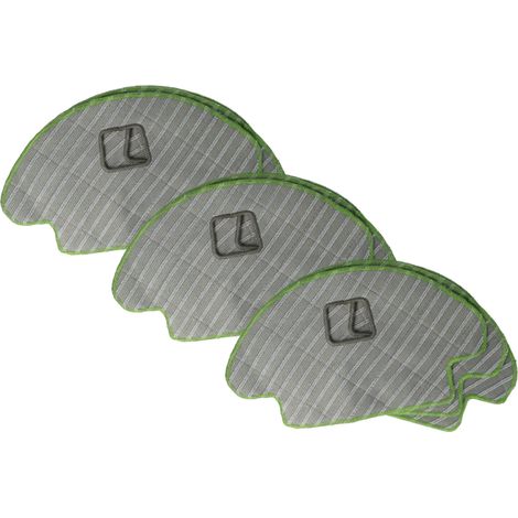 vhbw 9x panno parquet piastrelle compatibile con iRobot Roomba i7, J7, s9 robot aspiratore - panno microfibra, panno pulizia a umido 18 x 14,5cm