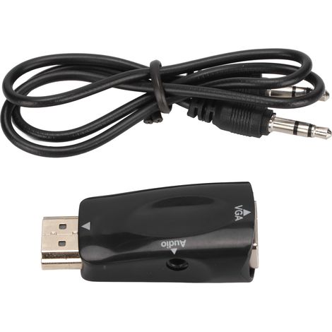 Convertisseur HDMI vers VGA avec Audio 3.5 mm - Adaptateur HD 1080P Compatible PC (1/5)