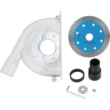 Carter de meulage collecteur de poussière B-110A capot de coupe pour meuleuse + disque 114 accessoire quincaillerie (1/5)