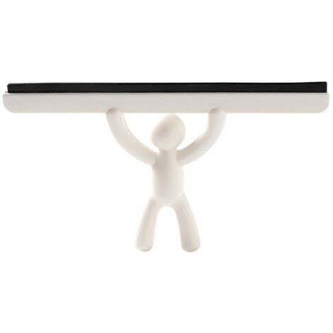 Squeegee. Raclette de douche, coloris blanc, dimension 25.5x14.5x5cm (1/3)