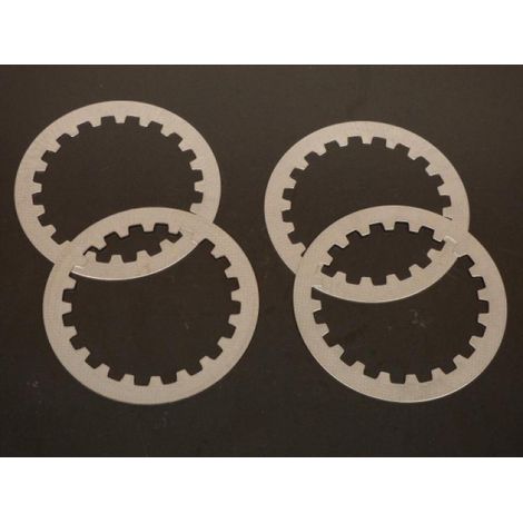 kit 4 glatte kupplungsscheibe tecnium für motorrad yamaha 100 yz